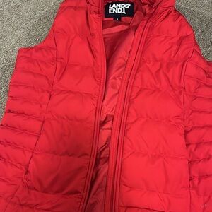 Lands' End Bold Red Outerwear